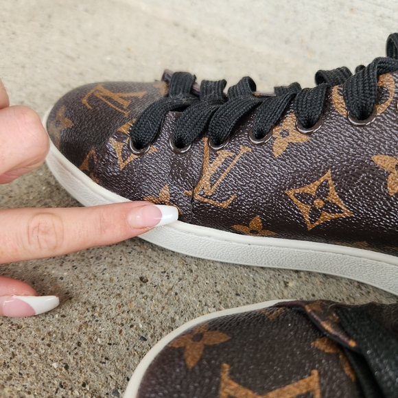 Luxury Monogram Canvas Sneakers Tennis Shoes - Picture 9 of 9